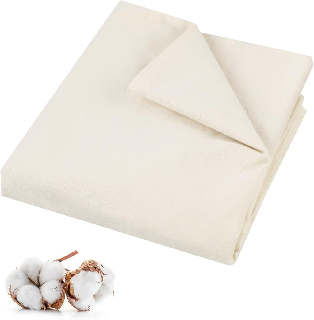 PEASUG Unbleached Cotton Muslin Fabric, 2 Yards