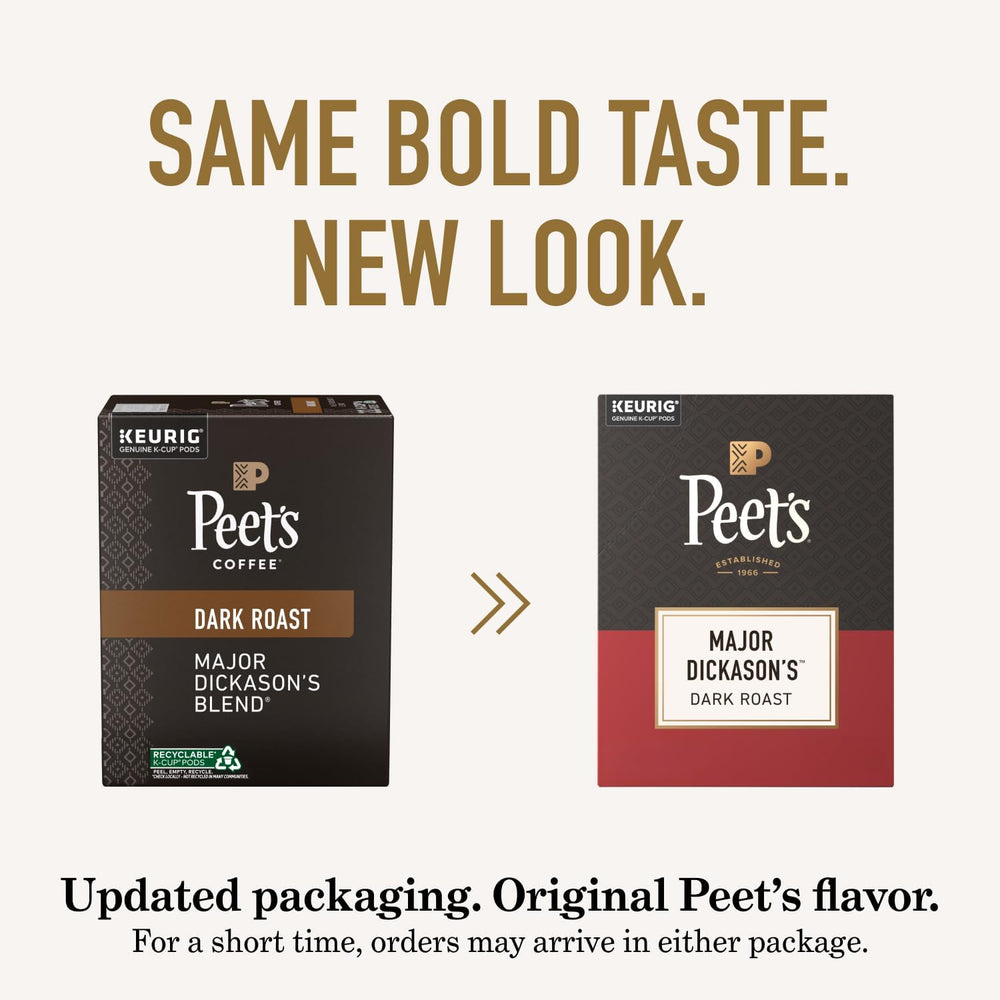 Peet's Dark Roast K-Cup Pods, 32 Count - Close-up
