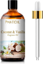 PHATOIL Coconut and Vanilla Fragrance Oil, 3.38 oz