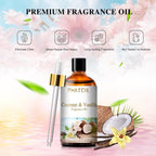 PHATOIL Coconut and Vanilla Fragrance Oil, 3.38 oz - Alternate angle