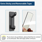 pickpiff Adhesive Wall Hooks, Black, 4 Pack - Size reference