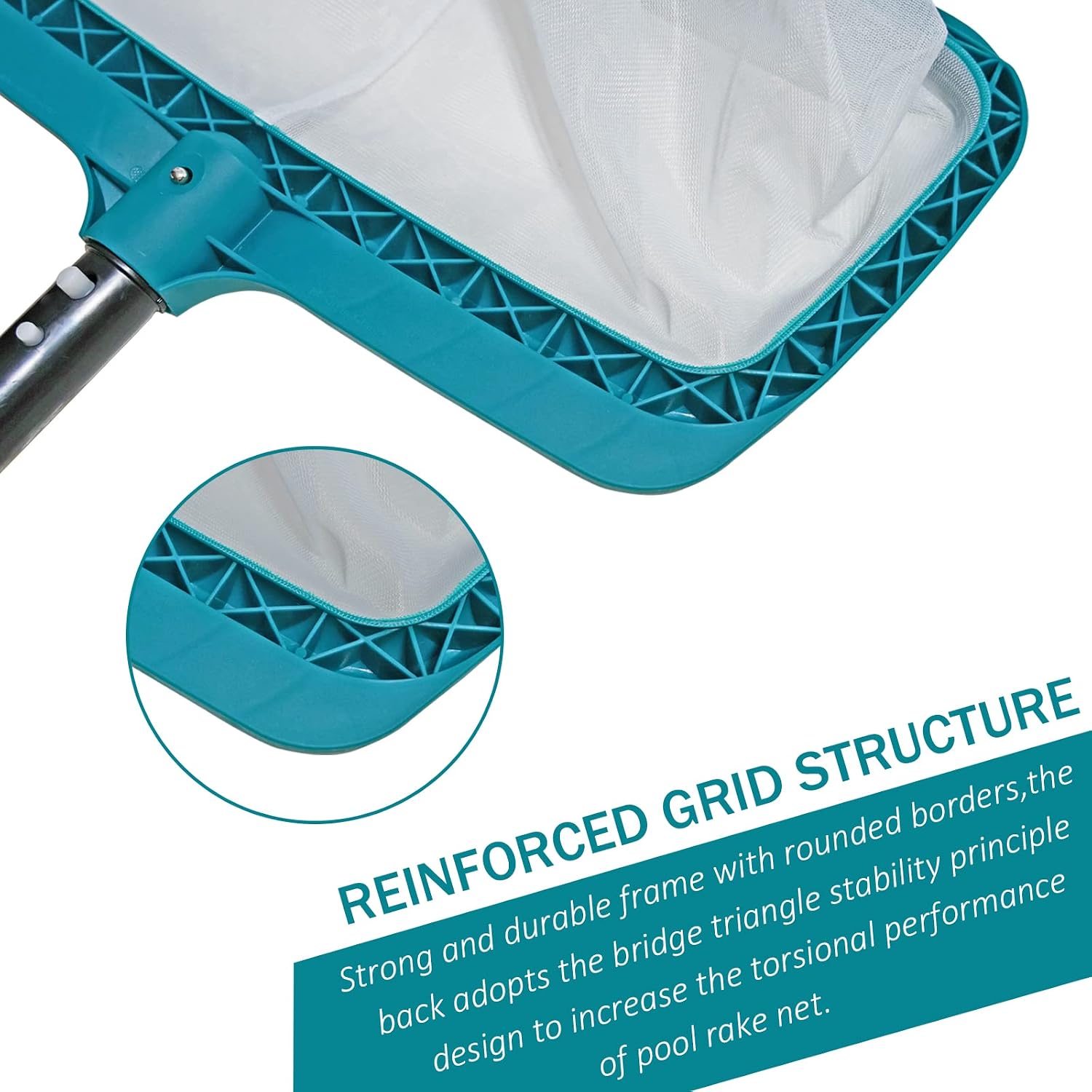 Poolwhale Pool Skimmer Net, Heavy Duty - Close-up