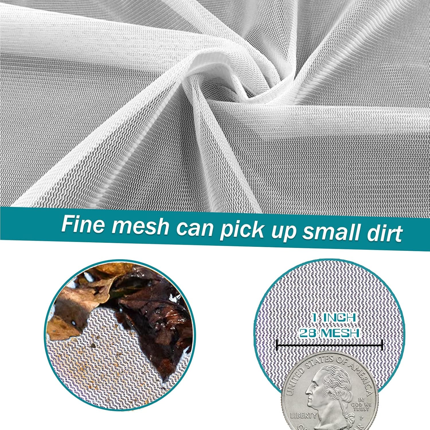 Poolwhale Pool Skimmer Net, Heavy Duty - Size reference