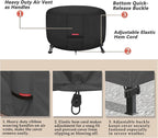 Porch Shield Fire Pit Cover, 36 Inch, Black - Size reference