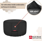 Porch Shield Fire Pit Cover, 36 Inch, Black - Packaging
