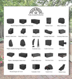 Porch Shield Fire Pit Cover, 36 Inch, Black - Additional view