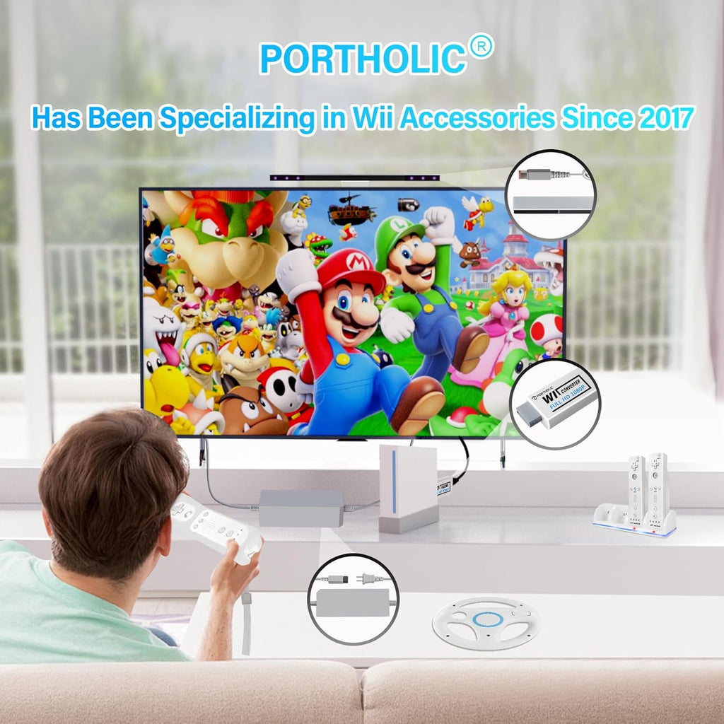 Portholic Wii to HDMI Converter 1080p - In use