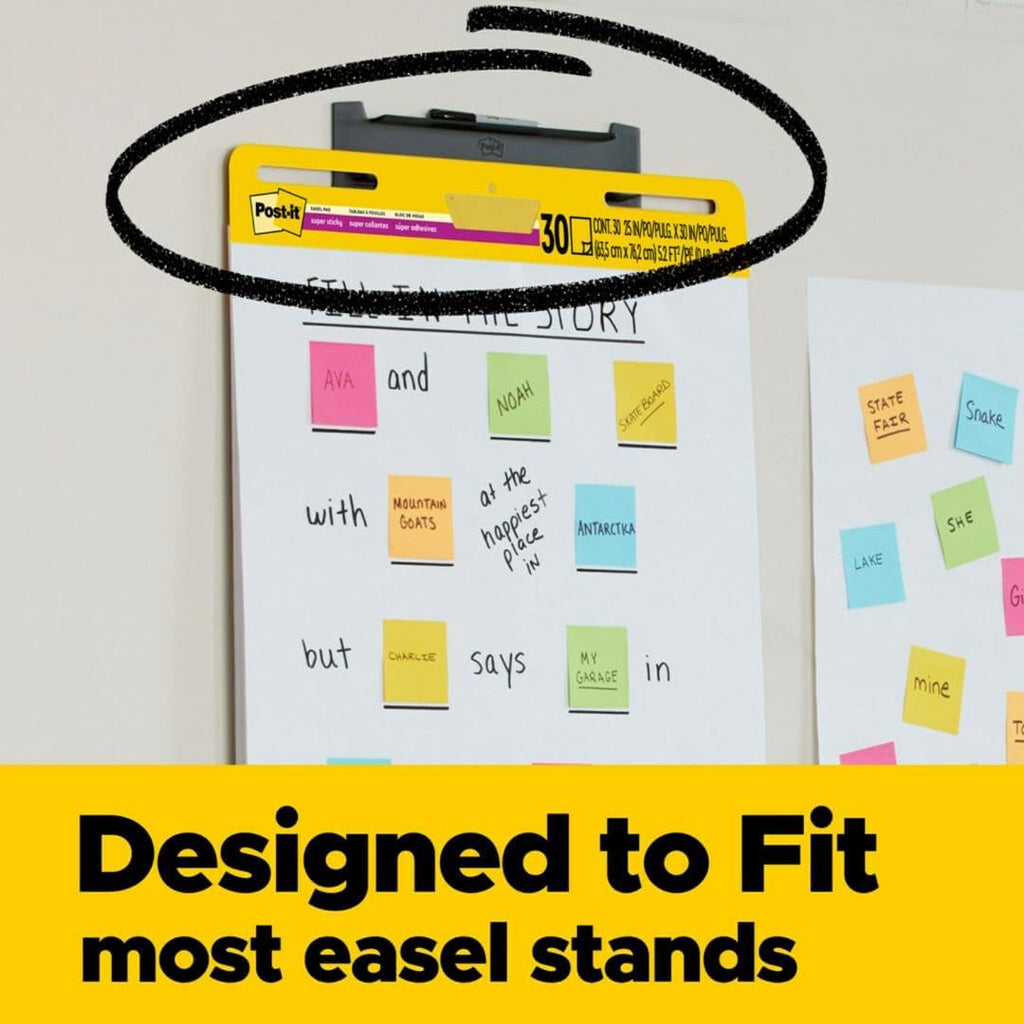 Post-it Super Sticky Easel Pad, 2 Pads - Detail view