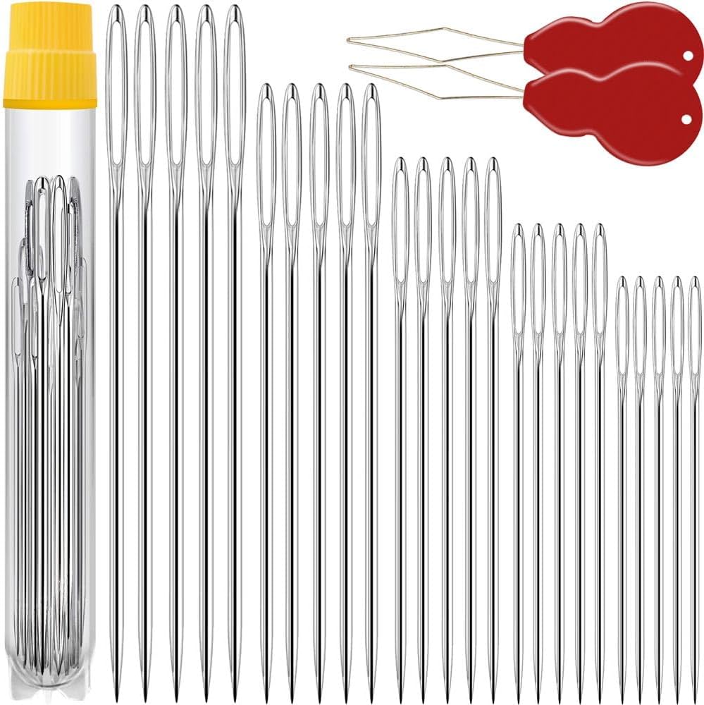 JollMono Hand Sewing Needles, Large Eye
