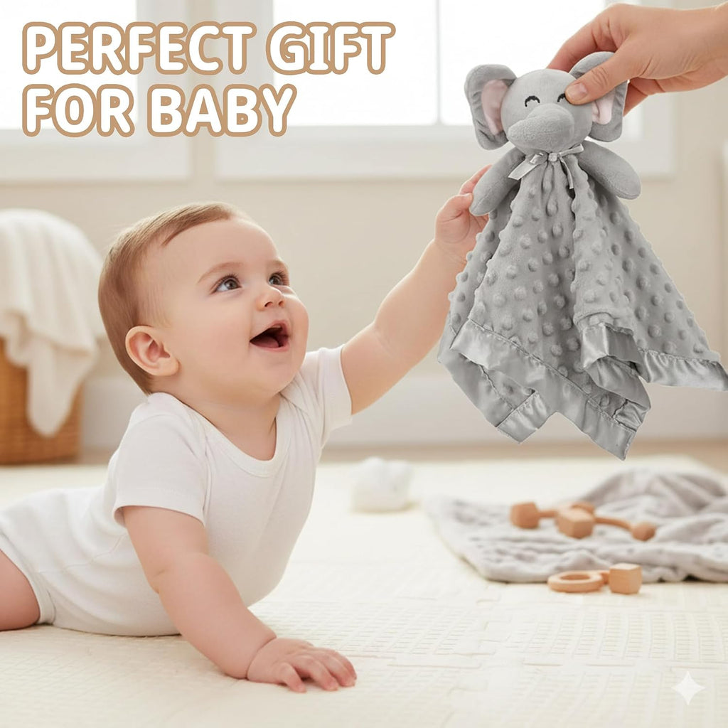 Elephant Security Blanket, Plush Lovey - Packaging