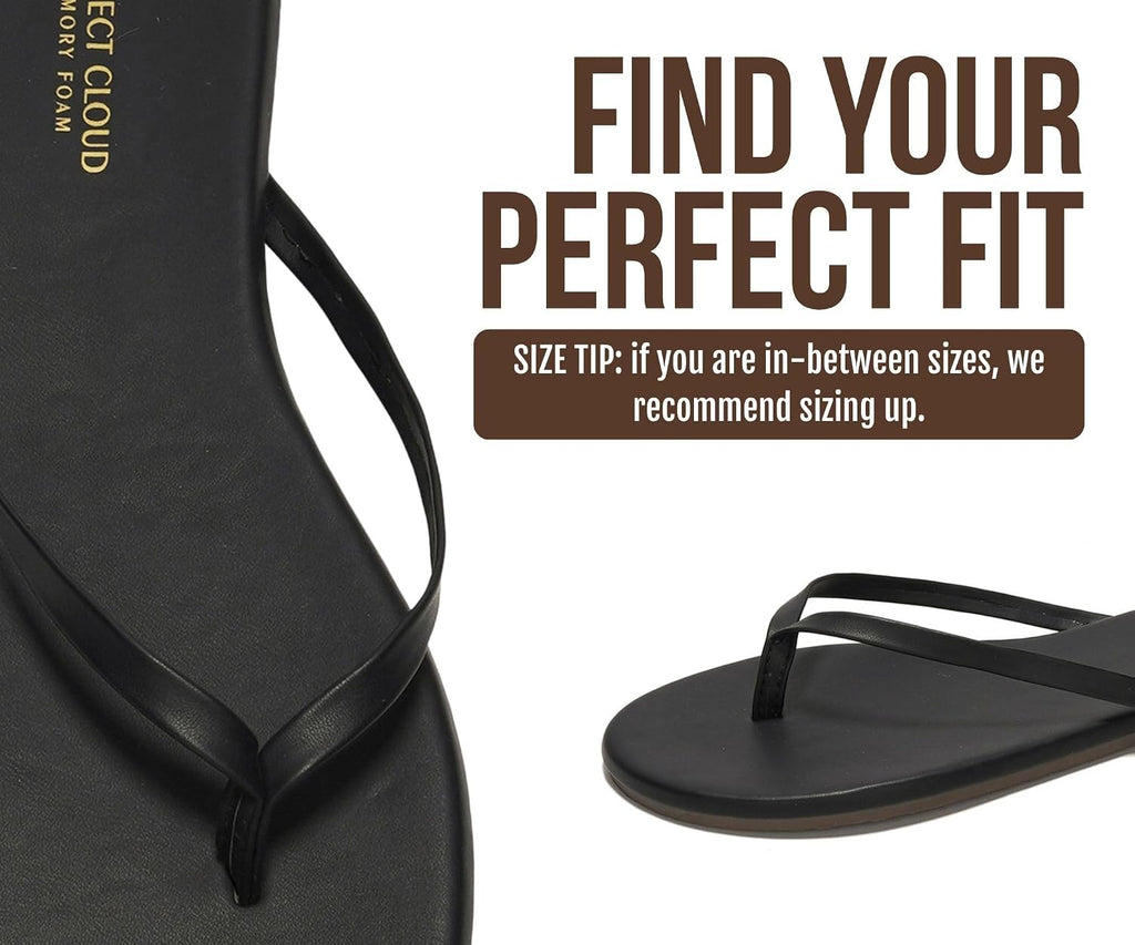 Women's Flip Flops, Memory Foam Insole - In use
