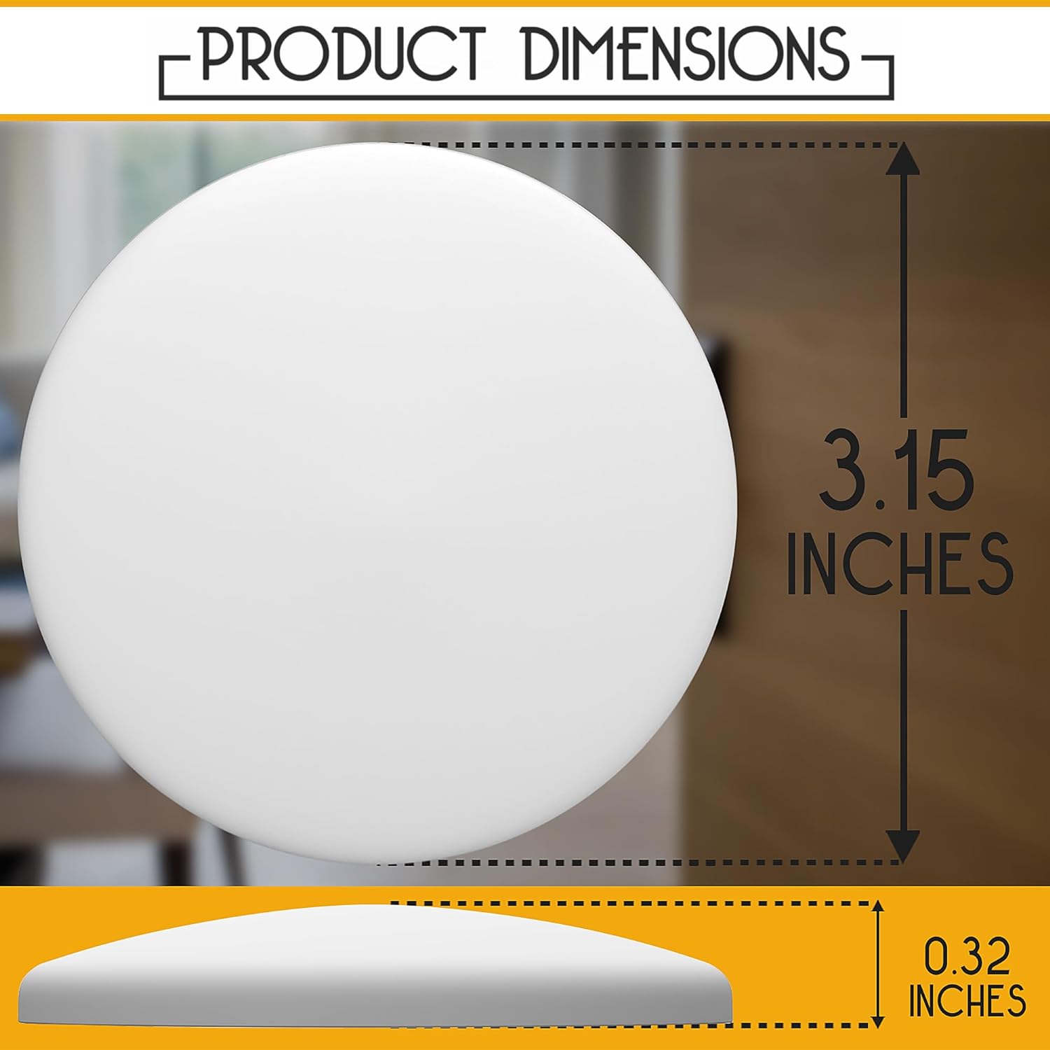 ProStoppr Door Stoppers, 3.15 In, 4 Pack - Alternate angle