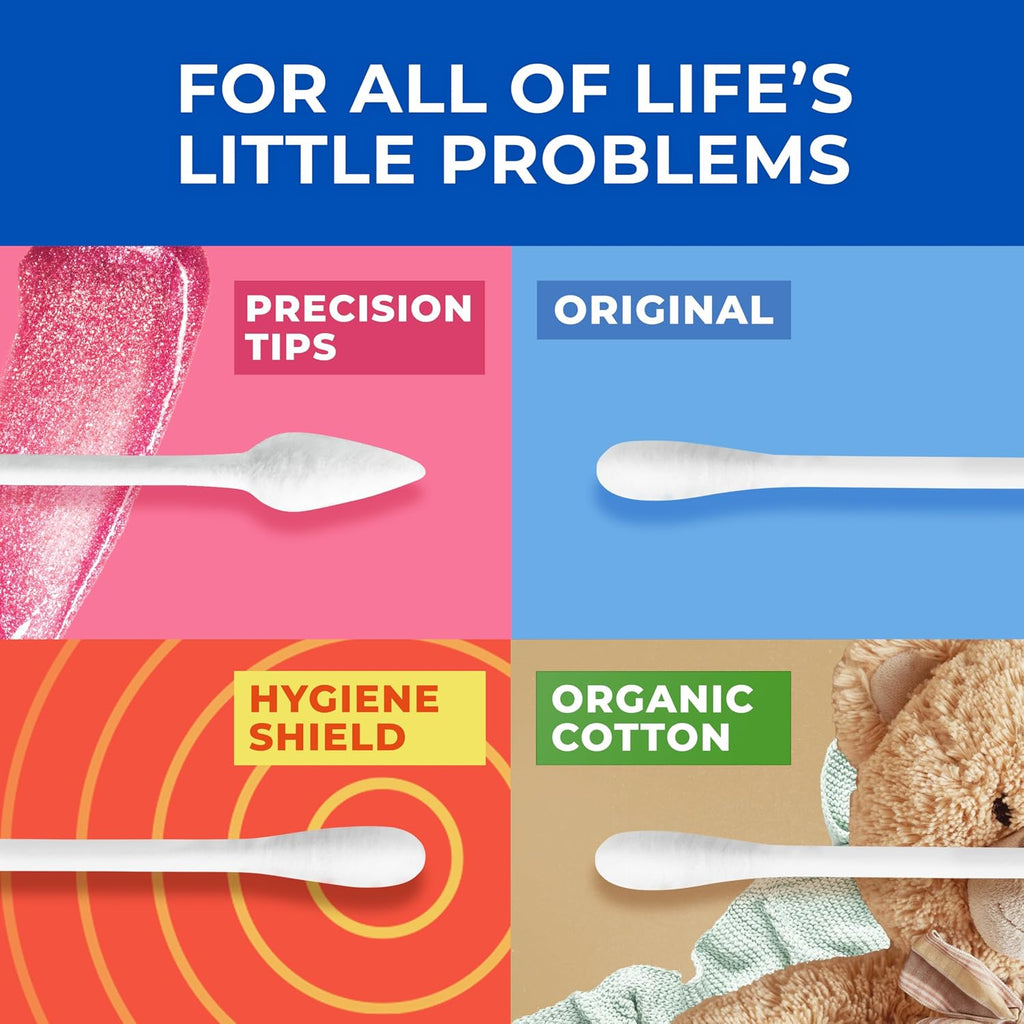 Q-tips Cotton Swabs, 750 Count - Feature highlight