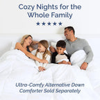 Queen 4 Piece Bed Sheet Set, Deep Pocket, White - Additional view