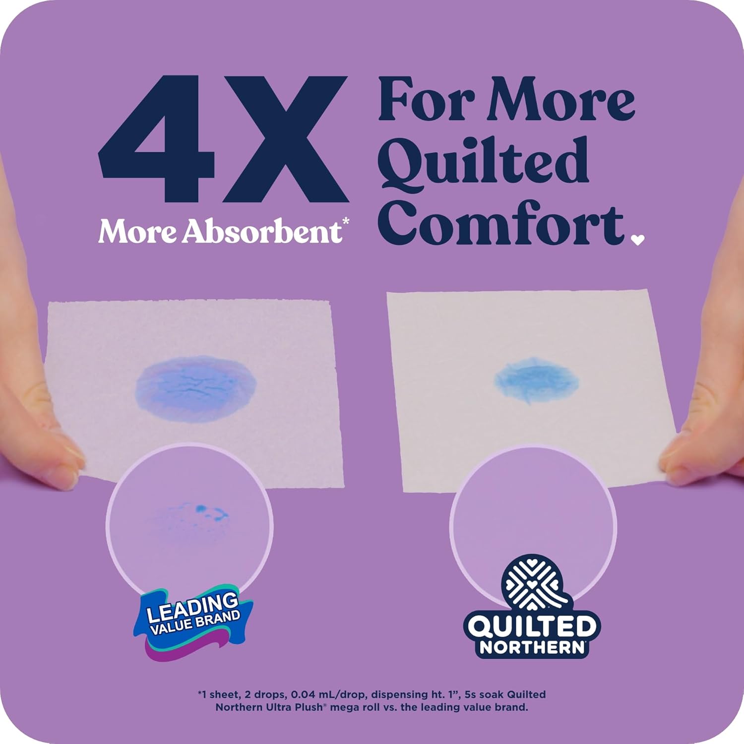 Quilted Northern Ultra Plush Toilet Paper, 6 Rolls - Detail view