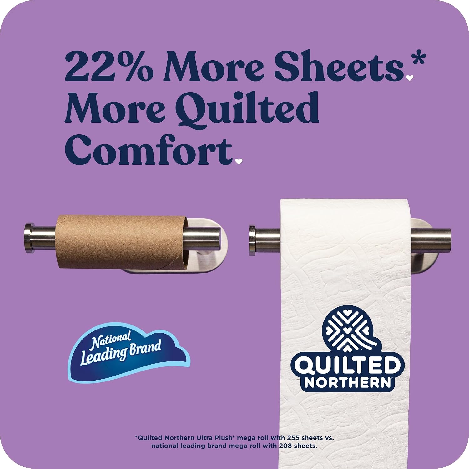 Quilted Northern Ultra Plush Toilet Paper, 6 Rolls - Alternate angle