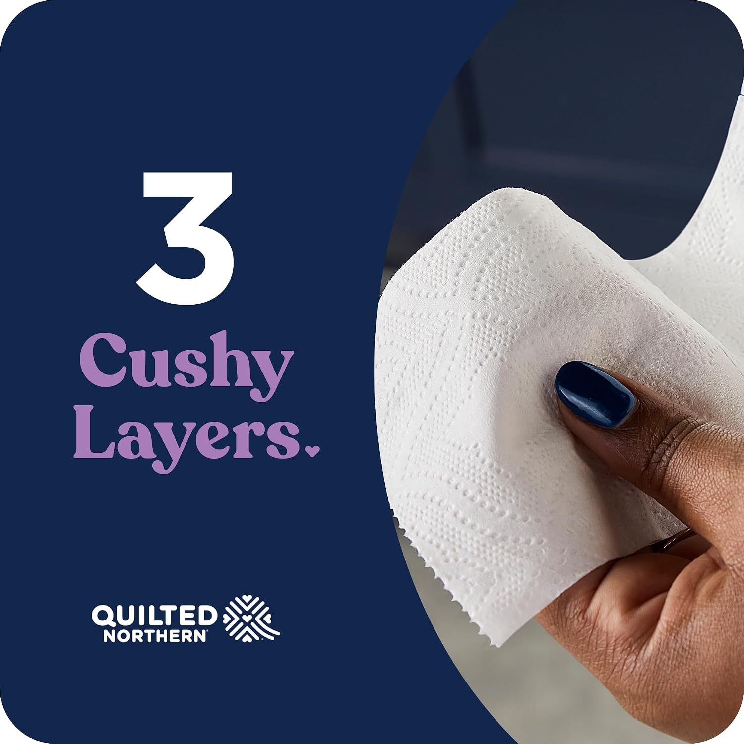 Quilted Northern Ultra Plush Toilet Paper, 6 Rolls - Close-up