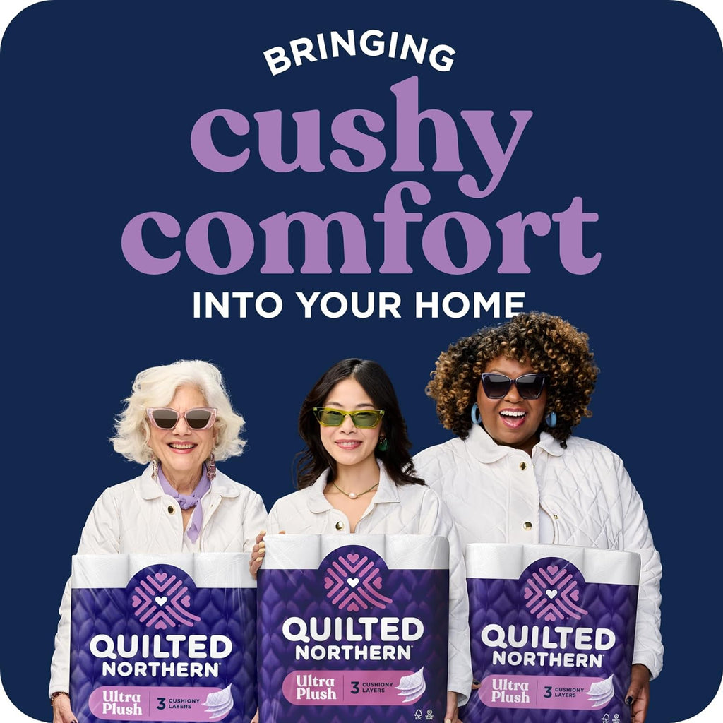 Quilted Northern Ultra Plush Toilet Paper, 6 Rolls - In use