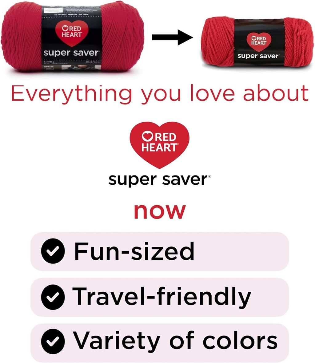 Red Heart Super Saver Yarn Craft Kit - In use