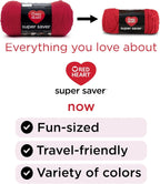 Red Heart Super Saver Yarn Craft Kit - In use