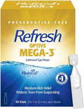 Refresh Optive Mega-3 Eye Drops, 30 Vials