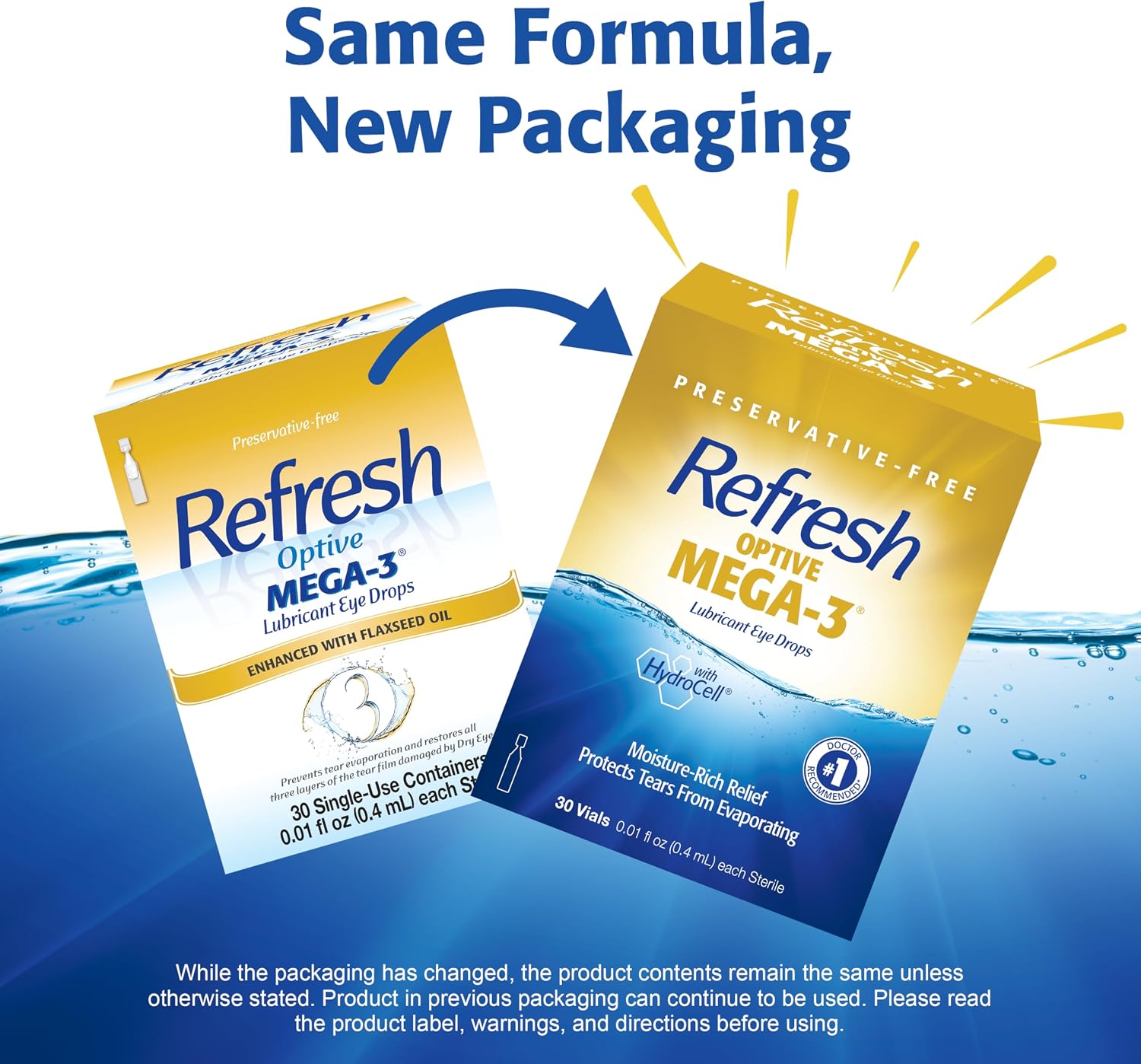 Refresh Optive Mega-3 Eye Drops, 30 Vials - Alternate angle