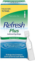 Refresh Plus Eye Drops, 70 Single Use Vials