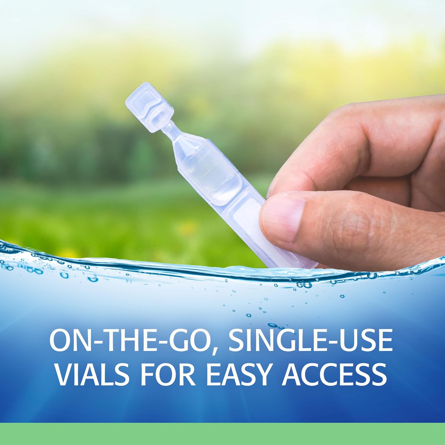 Refresh Plus Eye Drops, 70 Single Use Vials - Close-up