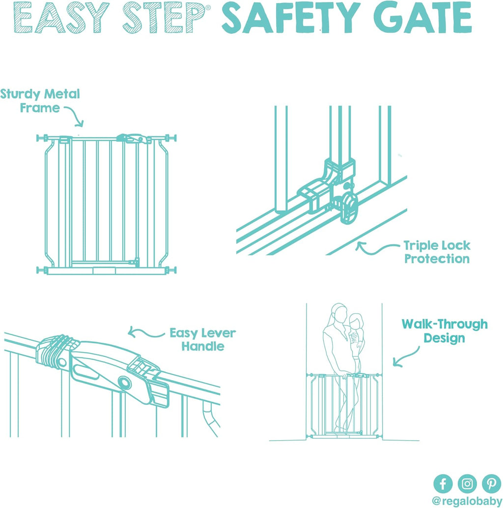 Regalo Easy Step Baby Gate, 29-38.5 In - Additional view