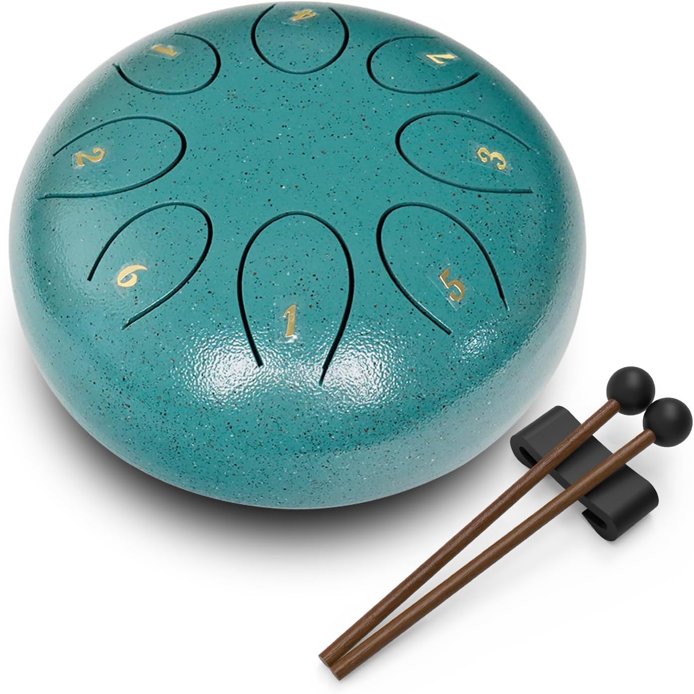 Regis 6 Inch Steel Tongue Drum, 8 Notes