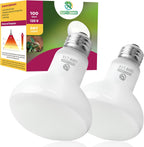 Reptile Heat Lamp Bulbs, 100W, 2 Pack