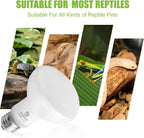 Reptile Heat Lamp Bulbs, 100W, 2 Pack - In use