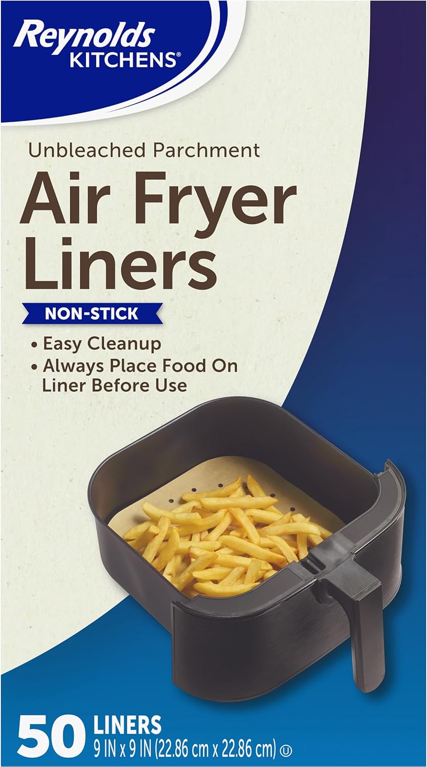 Reynolds Air Fryer Liners, 50 Count Parchment Sheets