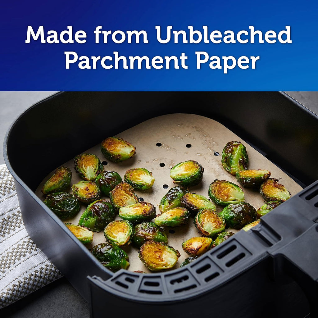Reynolds Air Fryer Liners, 50 Count Parchment Sheets - Size reference