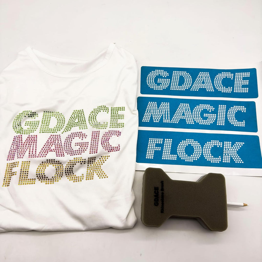 GDACE Rhinestone Flock & Transfer Tape Bundle - Detail view
