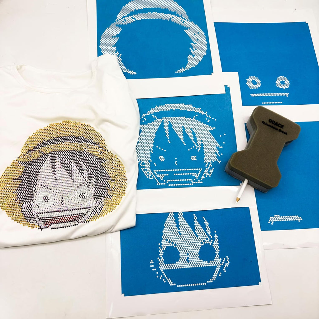 GDACE Rhinestone Flock & Transfer Tape Bundle - In use