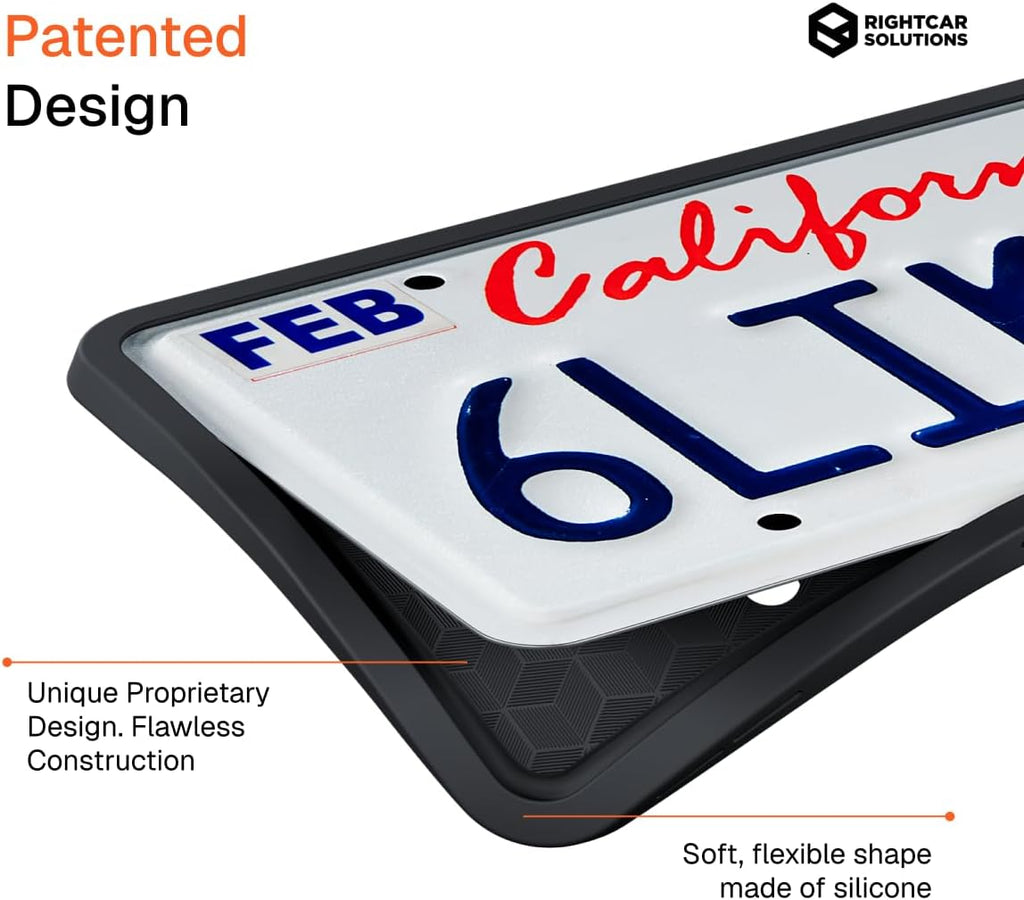 Rightcar Solutions Silicone License Plate Frame - Size reference