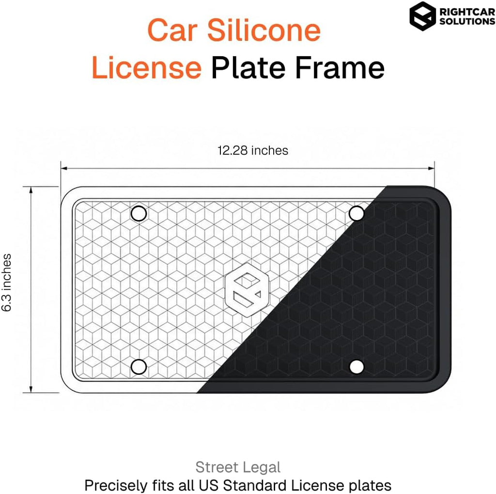 Rightcar Solutions Silicone License Plate Frame - In use