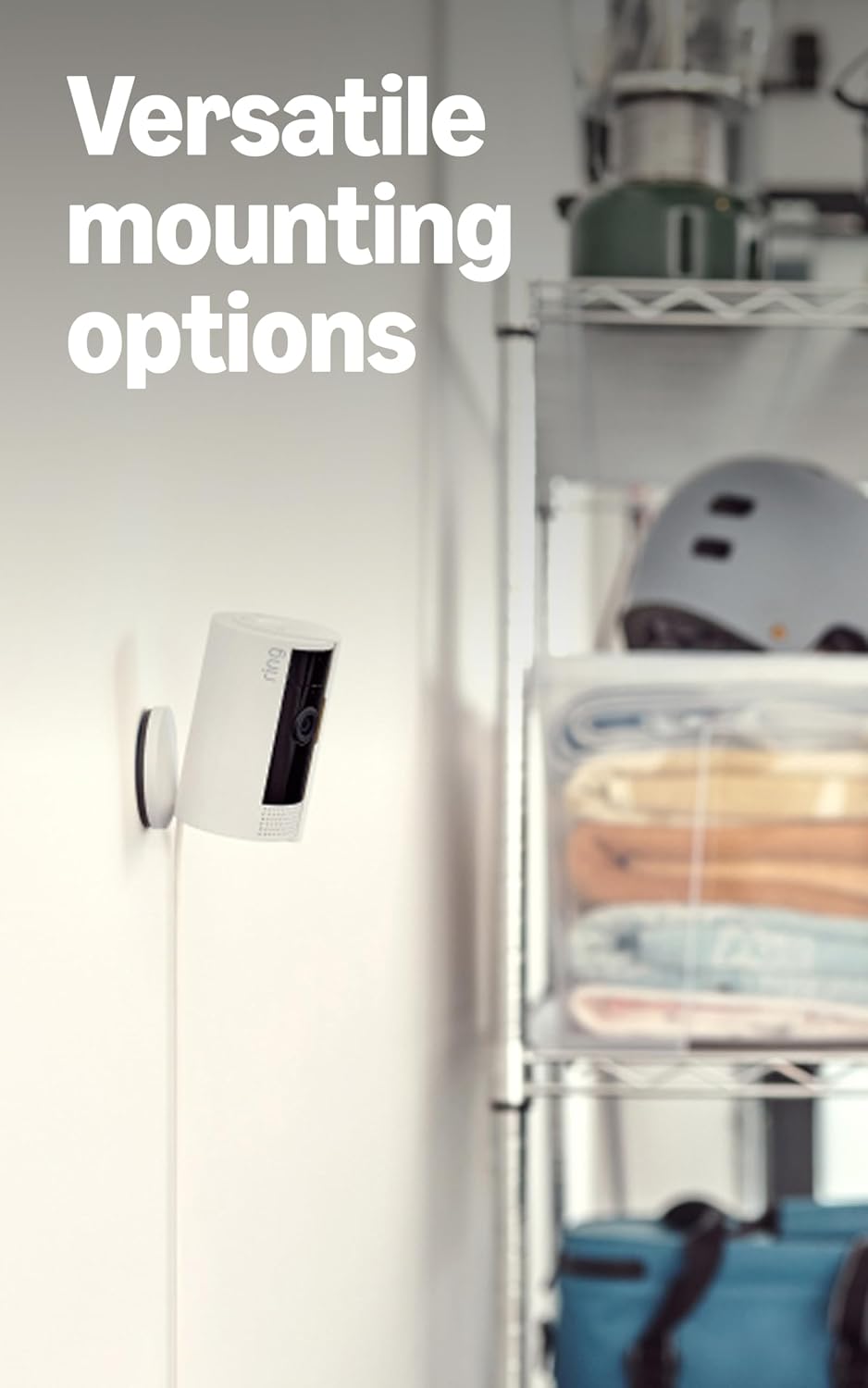 Ring Indoor Cam, 1080p HD Security Camera - Size reference