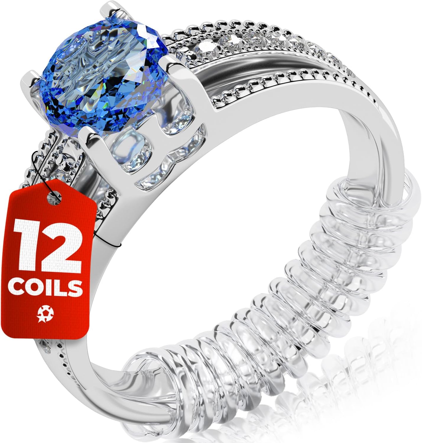 Ring Size Adjuster 12-Pack for Loose Rings