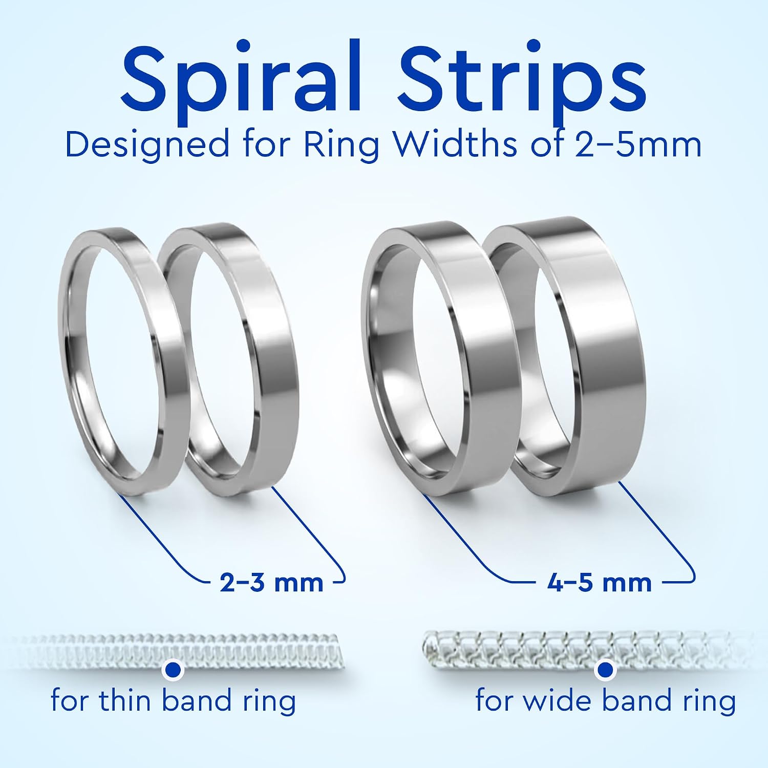 Ring Size Adjuster 12-Pack for Loose Rings - Alternate angle