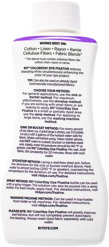 Rit Liquid Fixative Fabric Dye, 8 Oz - Detail view