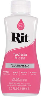 Rit Liquid Fabric Dye, 8 Oz, Fuchsia