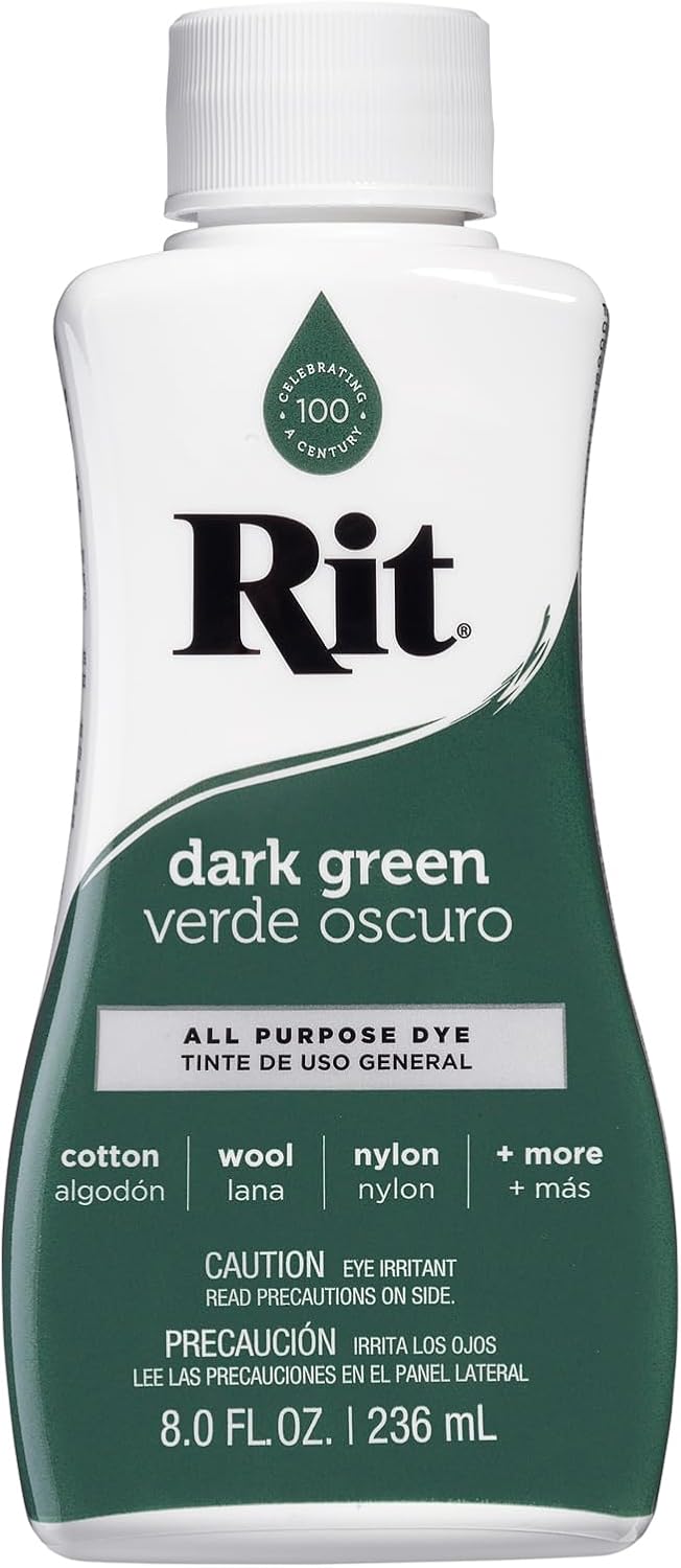Rit Liquid Fabric Dye, 8 Fl Oz, Dark Green