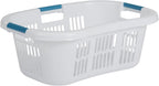 Rubbermaid Large Hip-Hugger Laundry Basket, White