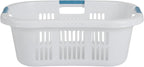 Rubbermaid Large Hip-Hugger Laundry Basket, White - Detail view