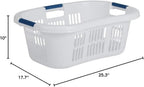 Rubbermaid Large Hip-Hugger Laundry Basket, White - Additional view