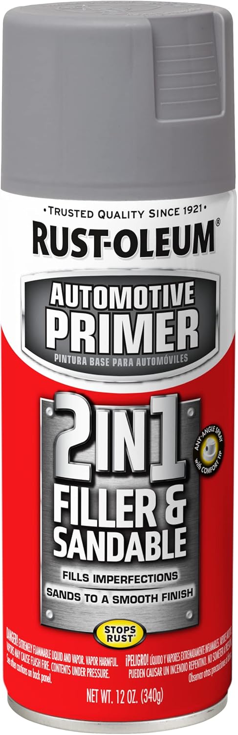 Rust-Oleum 260510 Filler and Primer Spray, Gray