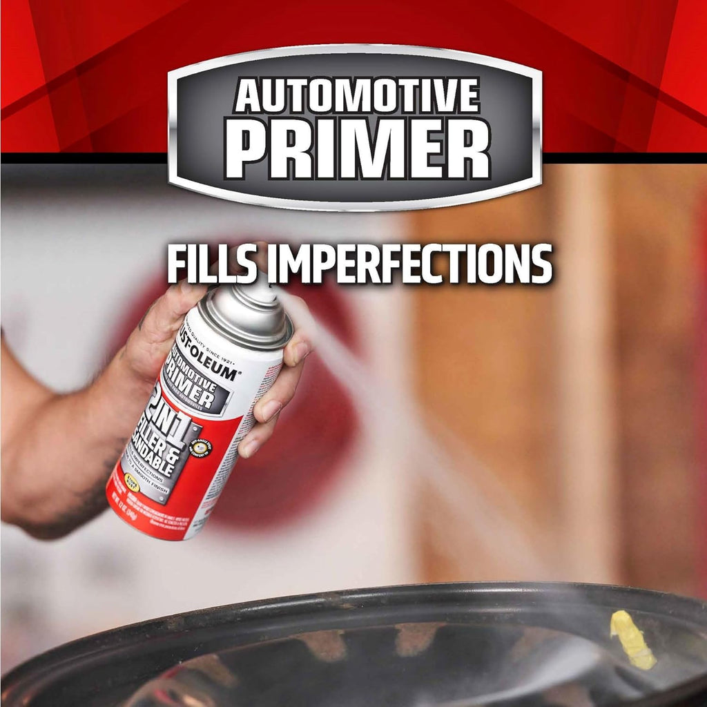 Rust-Oleum 260510 Filler and Primer Spray, Gray - Detail view