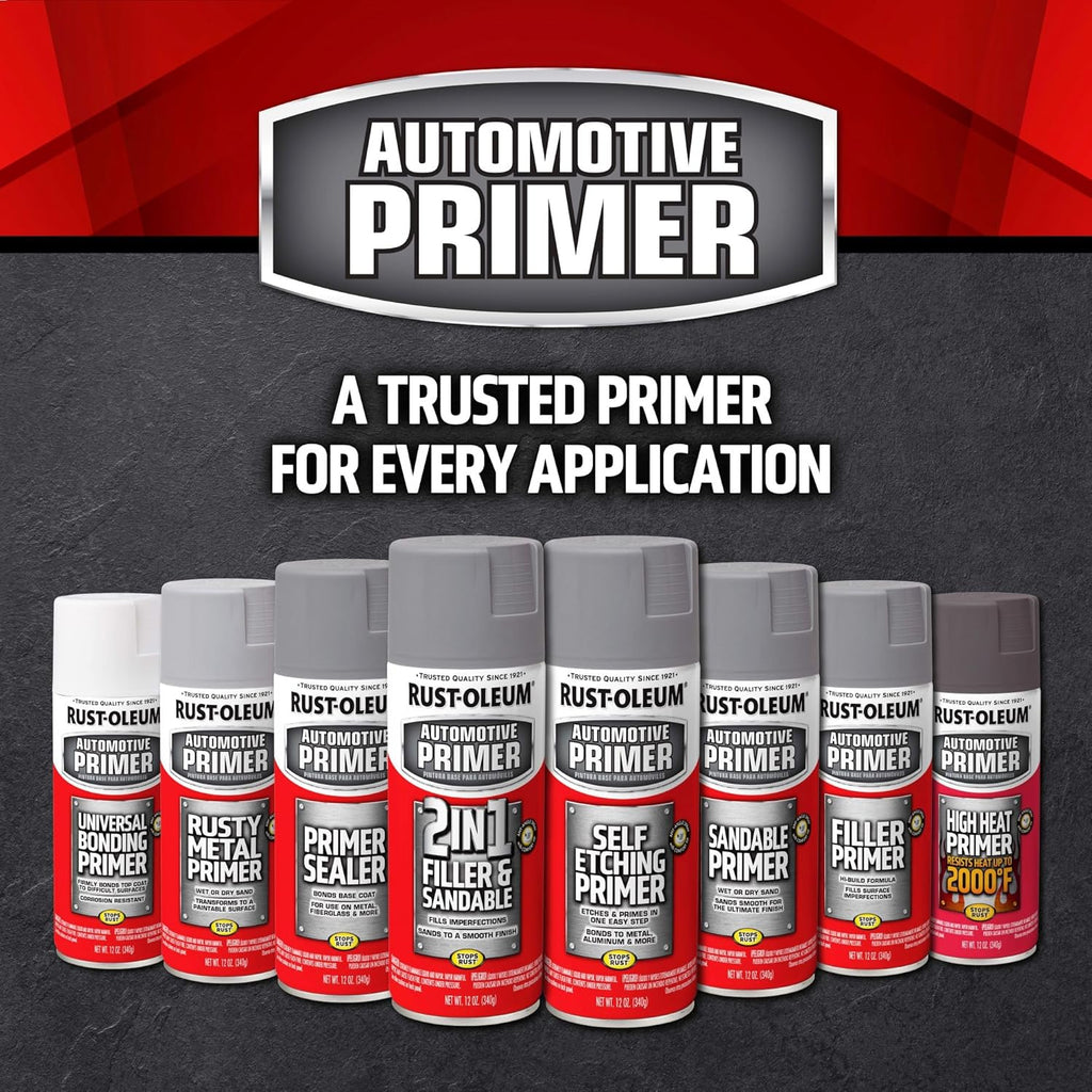 Rust-Oleum 260510 Filler and Primer Spray, Gray - Size reference